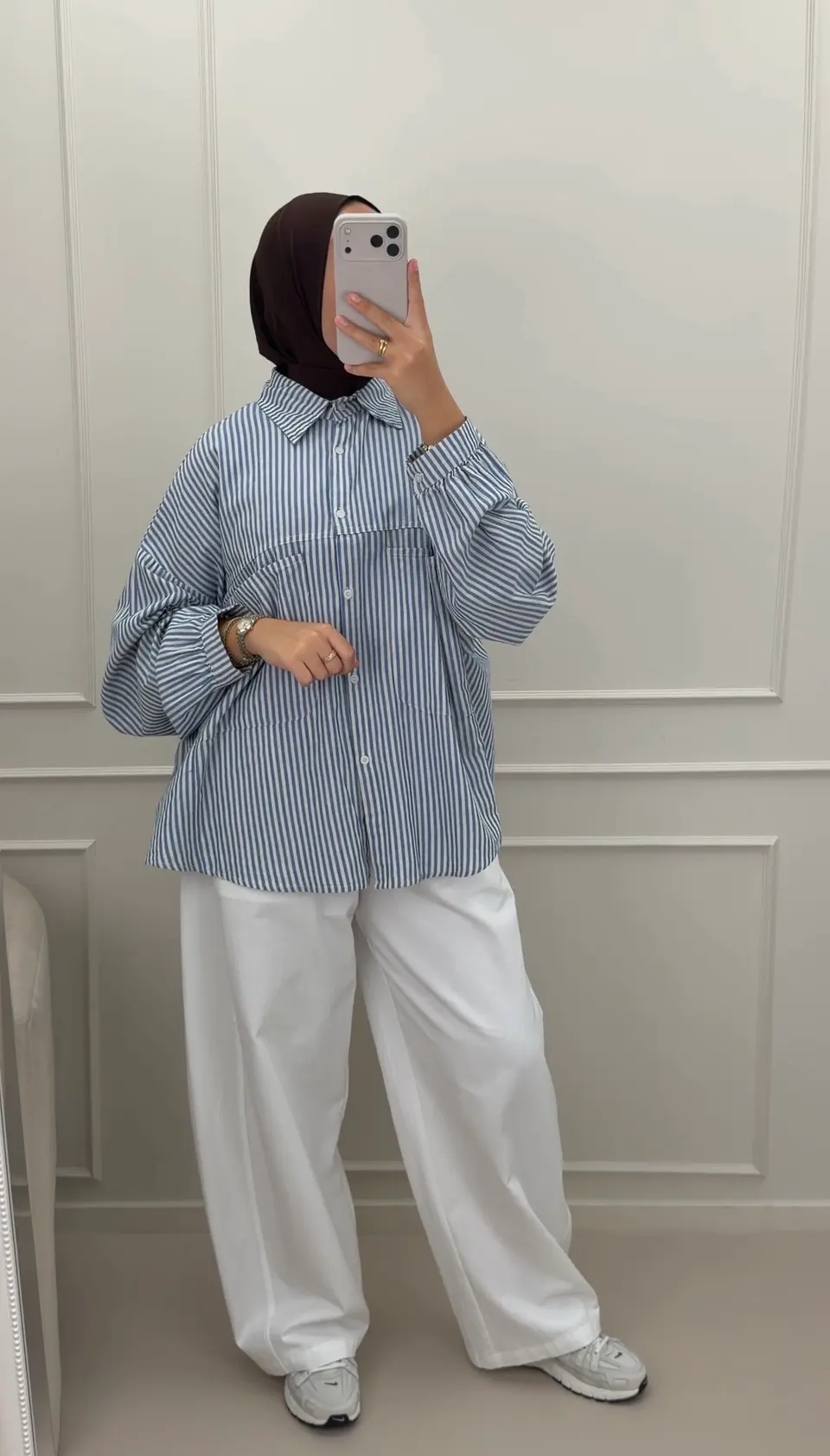 Oversized Blouse Mila Jeans Blue