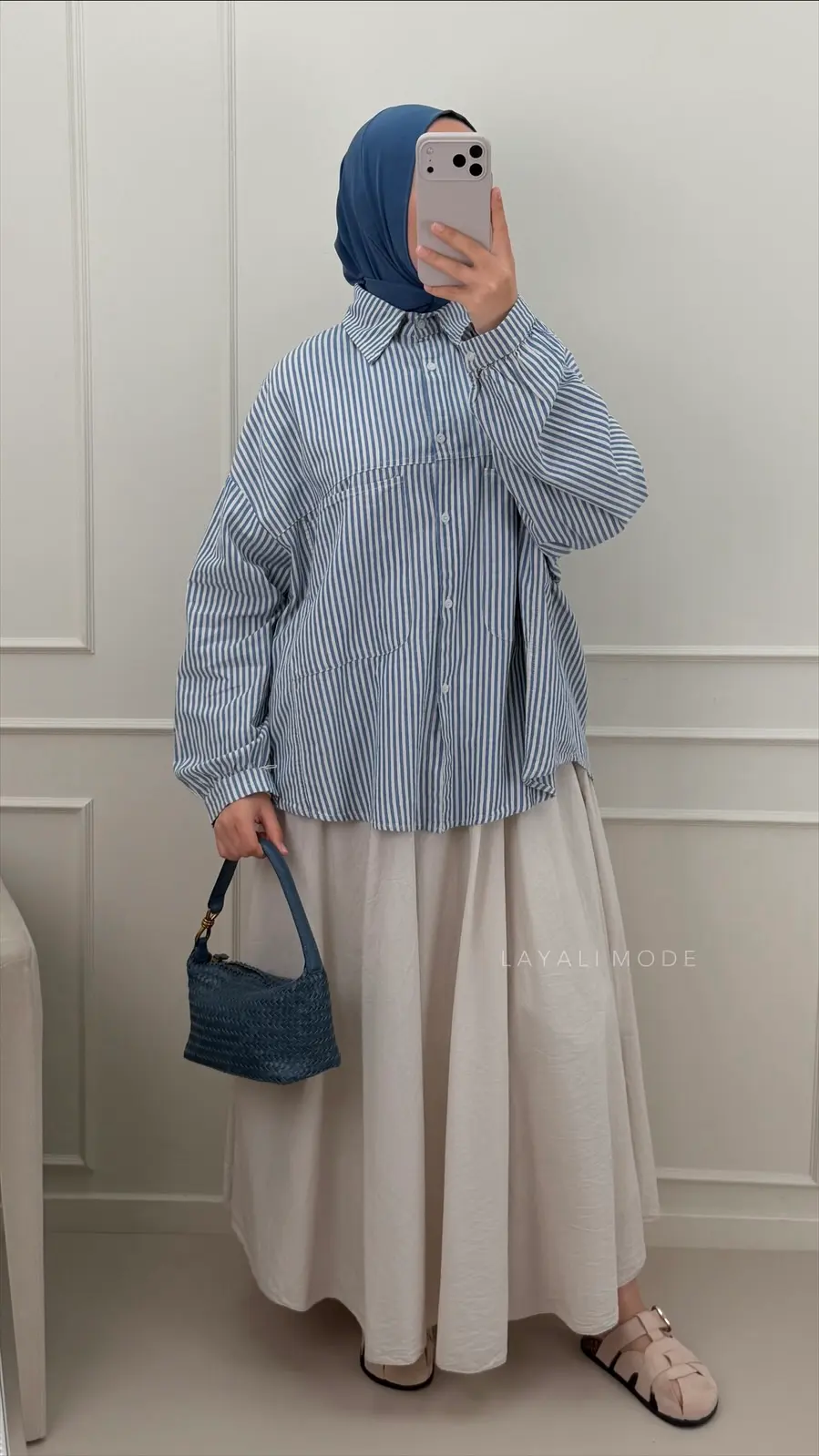 Oversized Blouse Mila Jeans Blue
