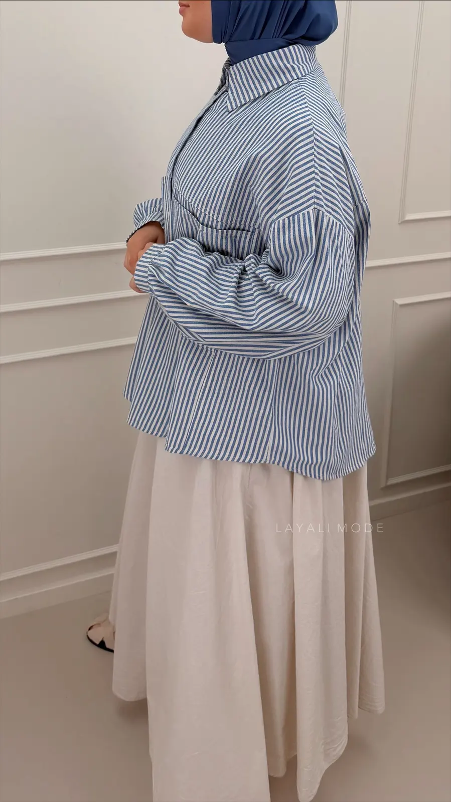 Oversized Blouse Mila Jeans Blue