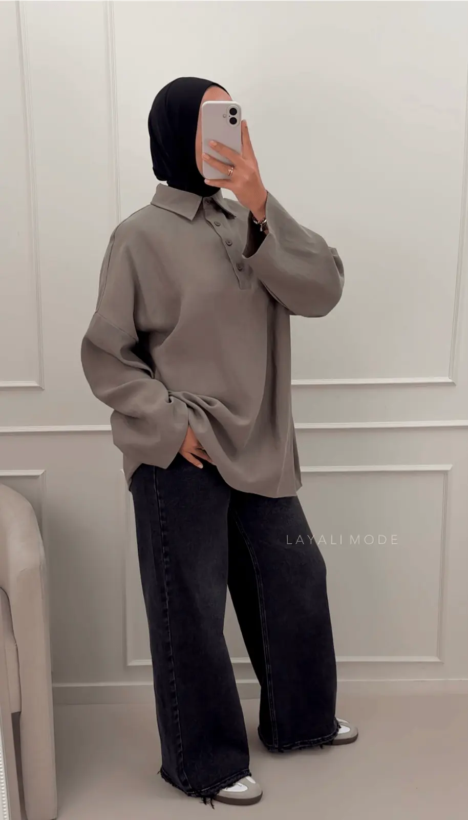 Queen Hearts Wide Leg Jeans Mina Black