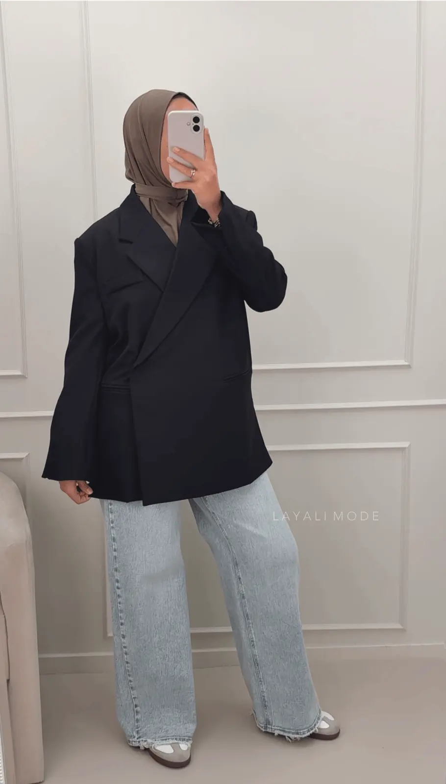 Queen Hearts Wide Leg Jeans Mina Blue