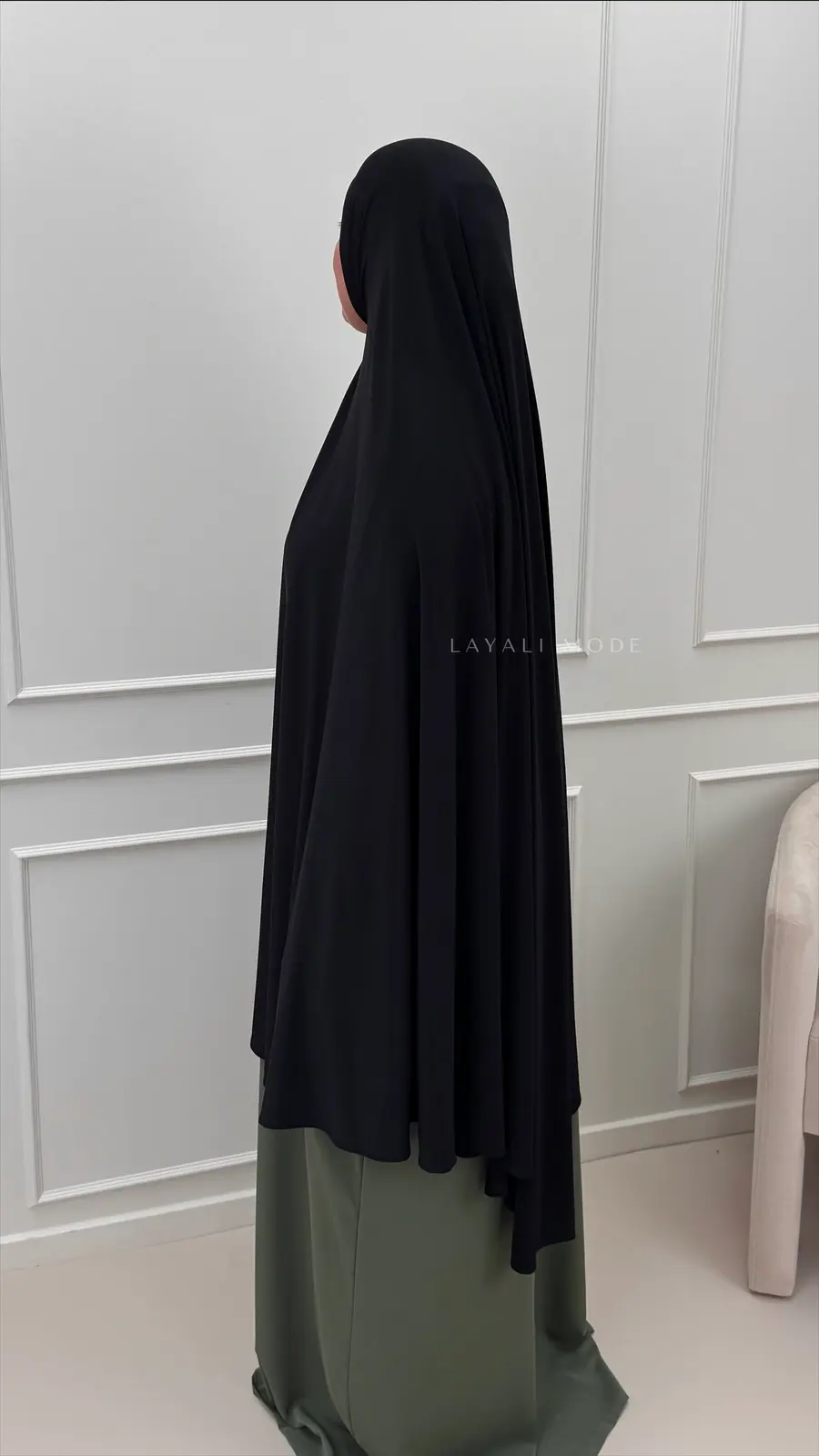 Knie Jersey Khimaar Assiyae Black