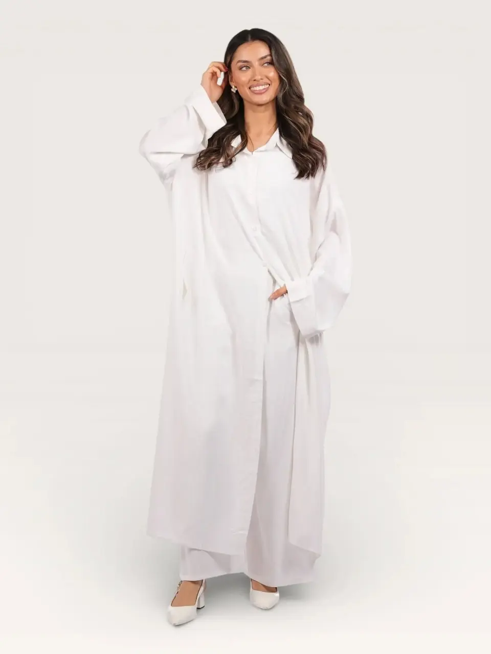 palma linen set - white
