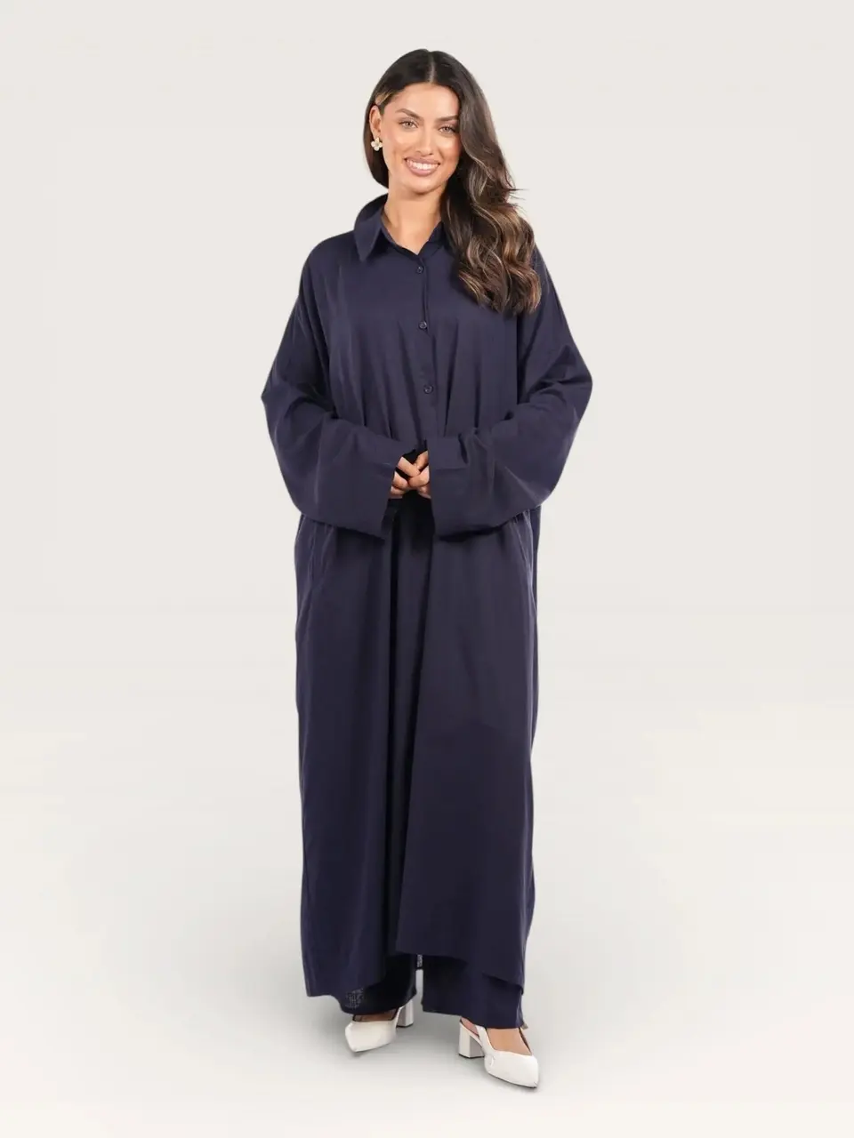 palma linen set - navy