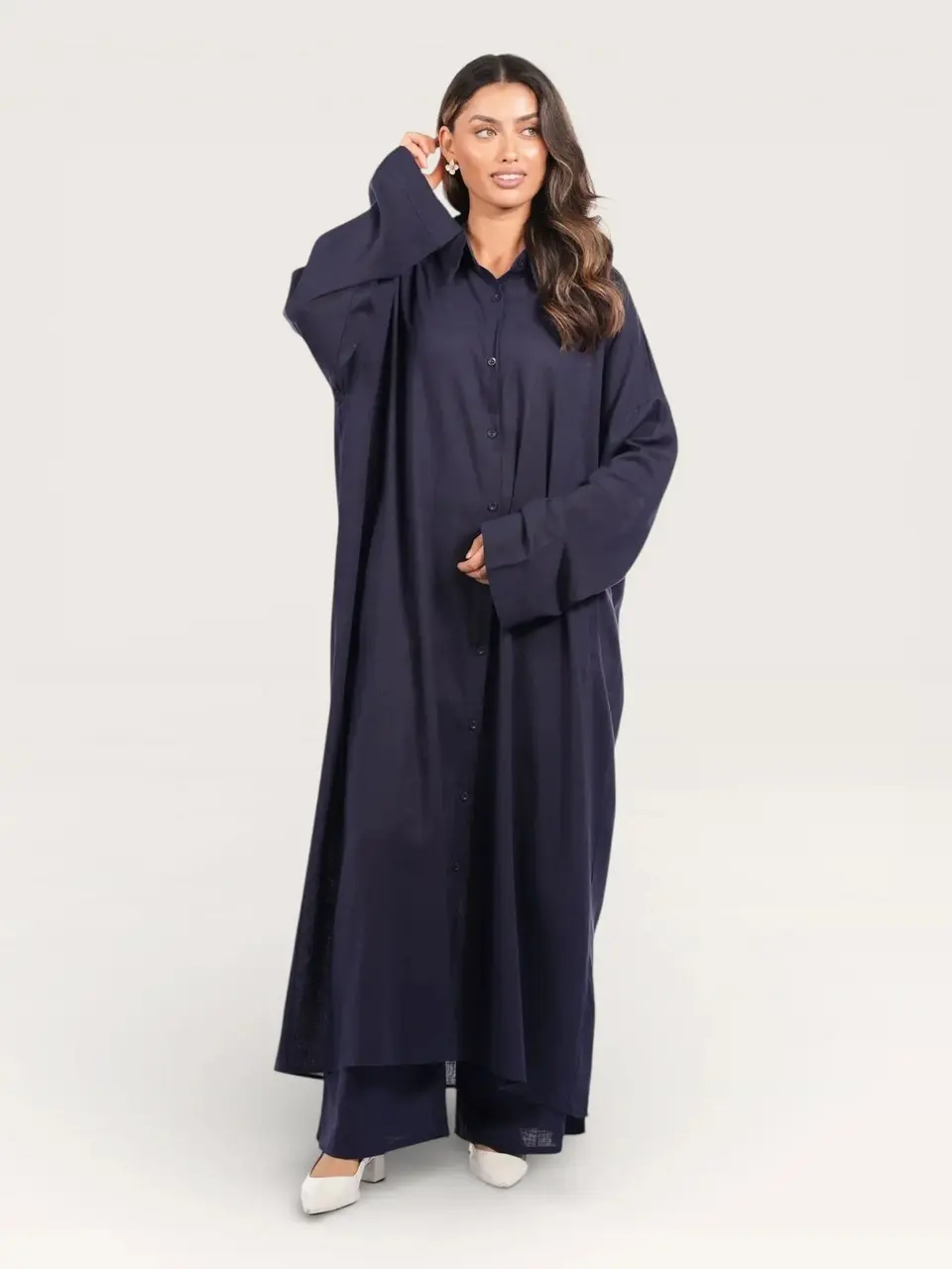 palma linen set - navy
