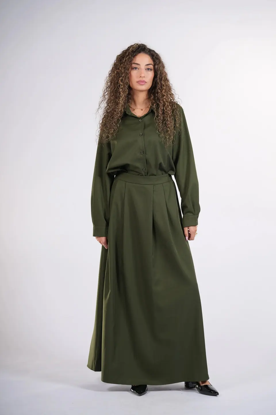 timeless skirt - khaki green