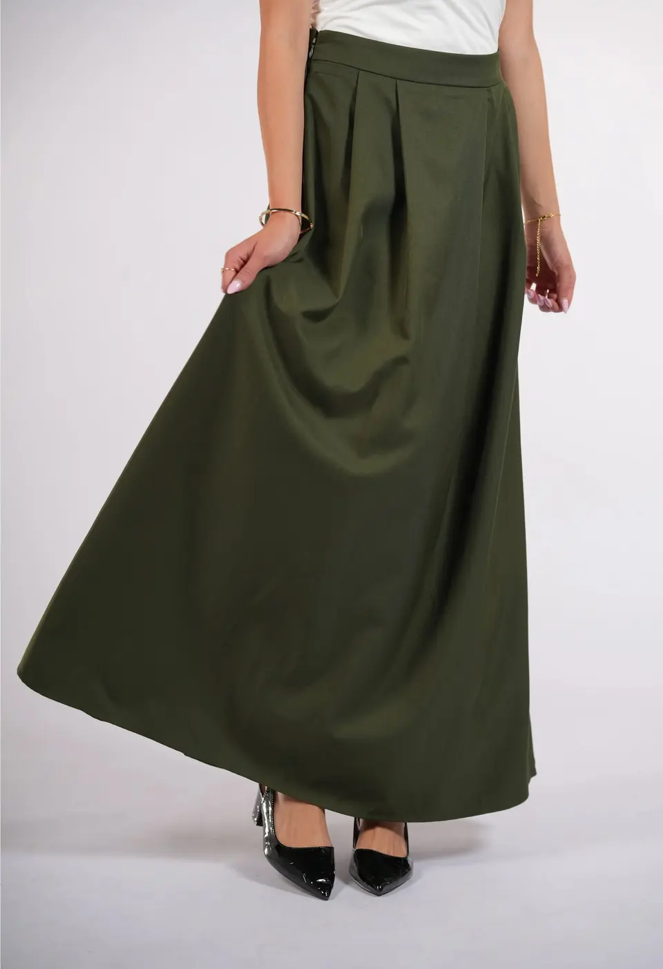 timeless skirt - khaki green