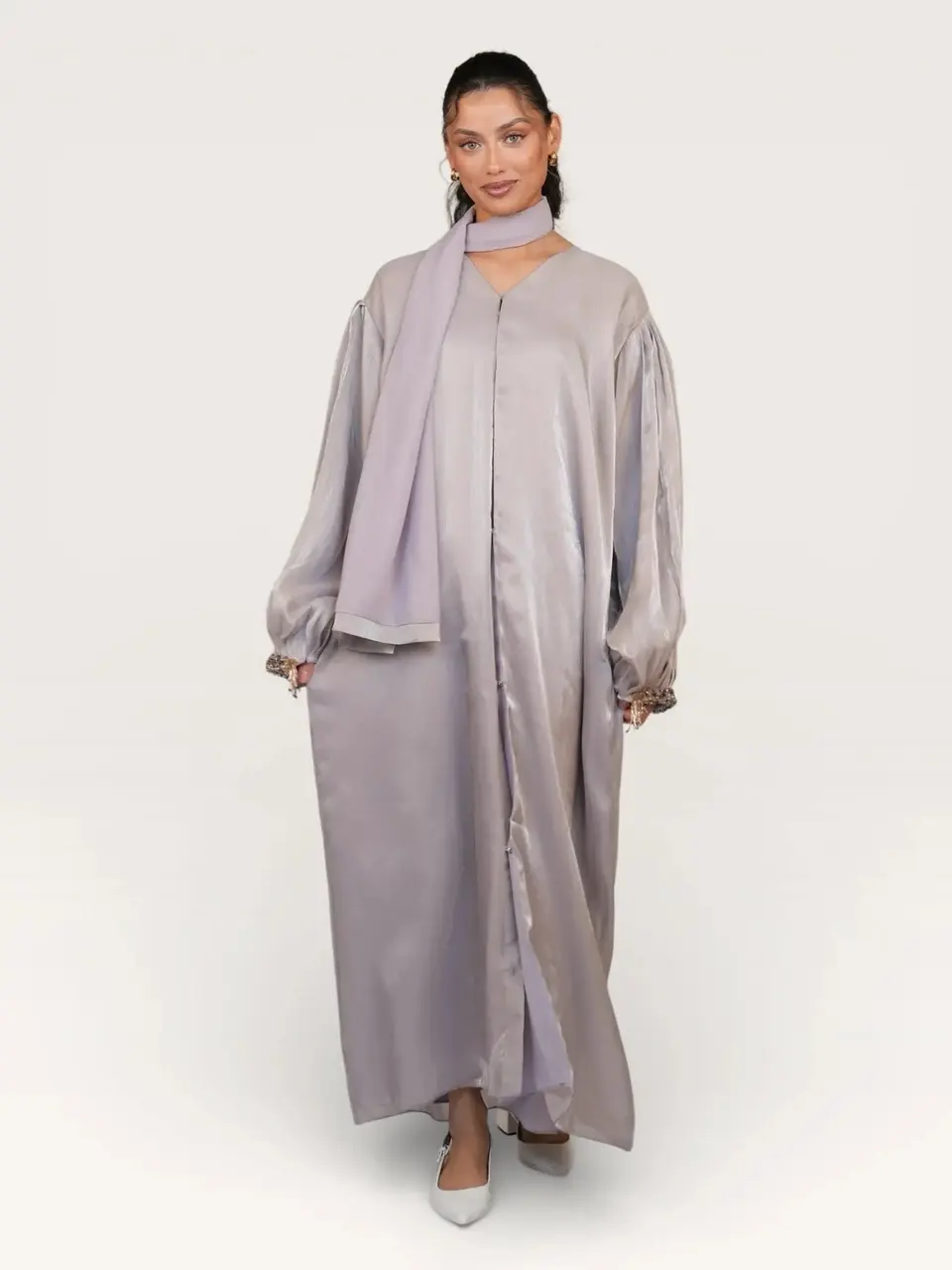 glamour abaya - lavender
