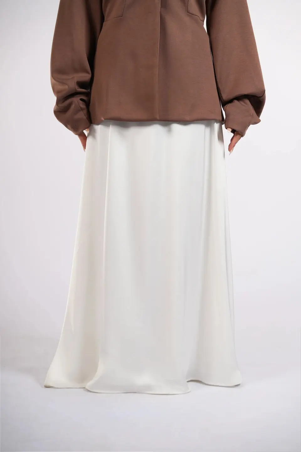 satin poésie - white