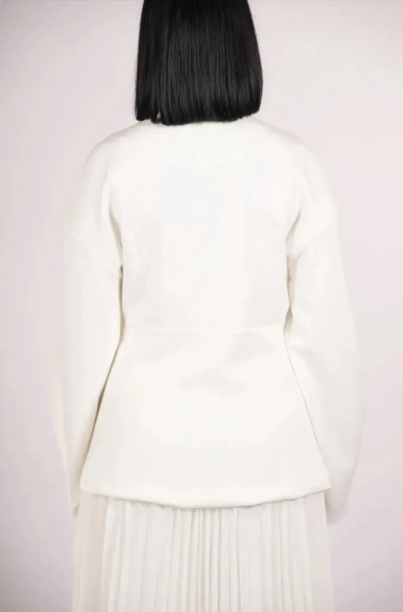opera blazer - white