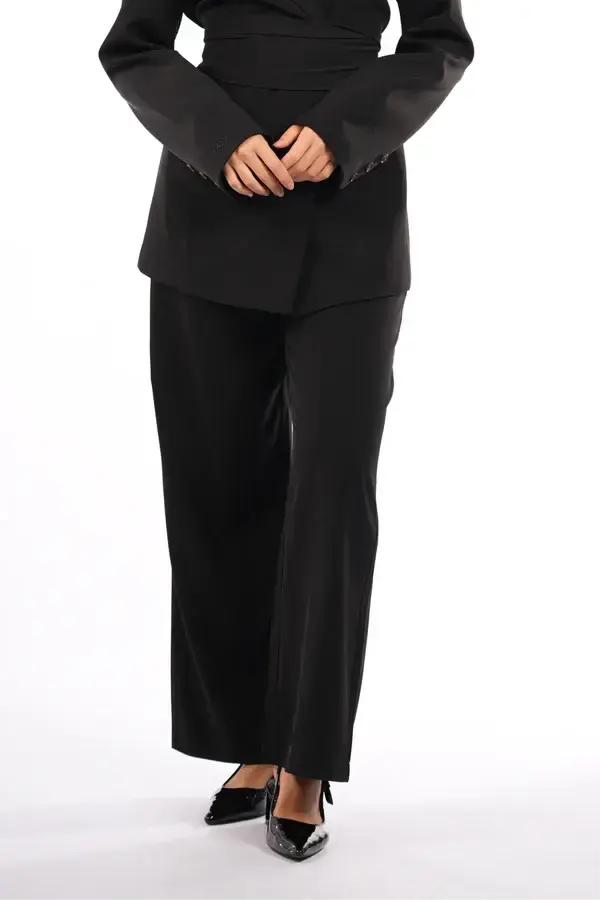 the noble pants - black