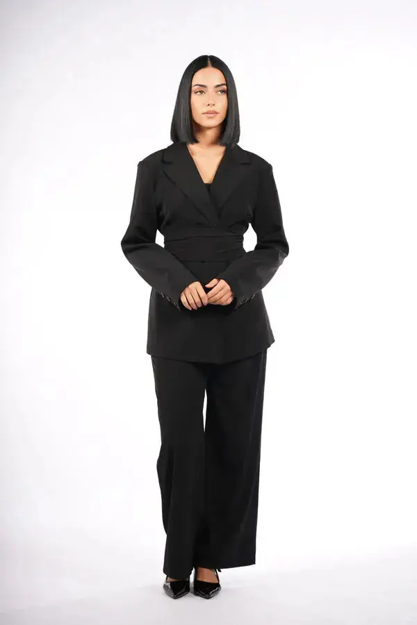 the noble pants - black
