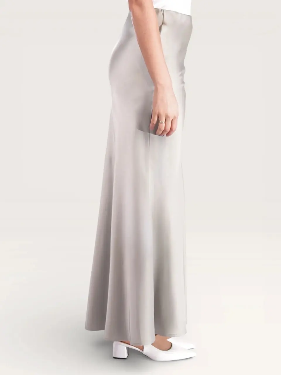 silk muse skirt - pistachio
