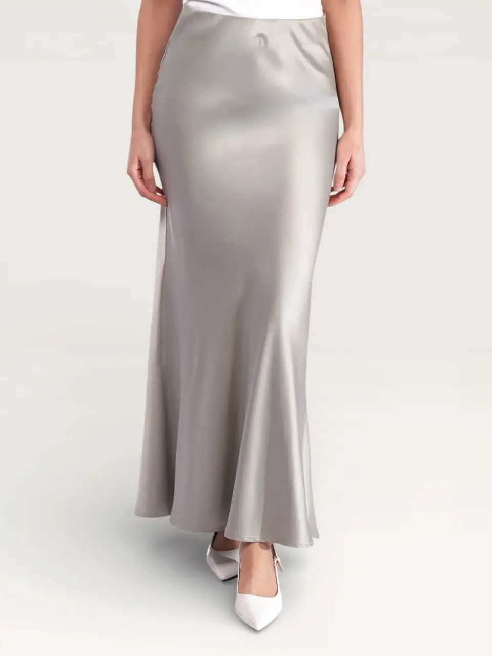 silk muse skirt - pistachio