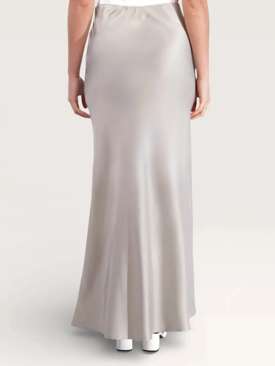 silk muse skirt - pistachio