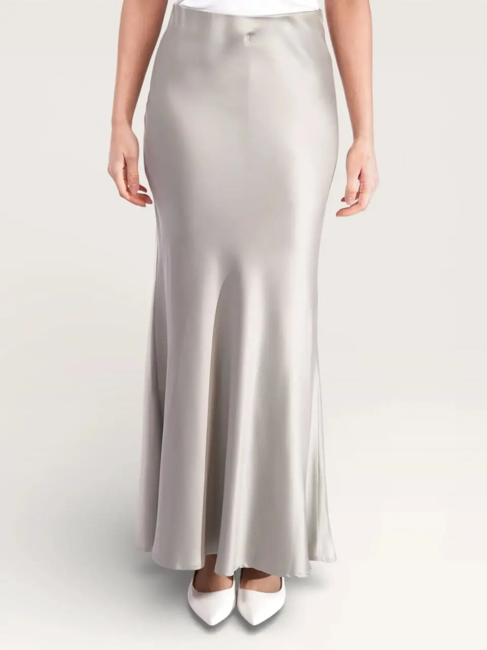 silk muse skirt - pistachio