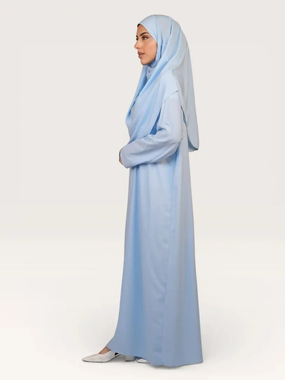 prayer dress medina - baby blue