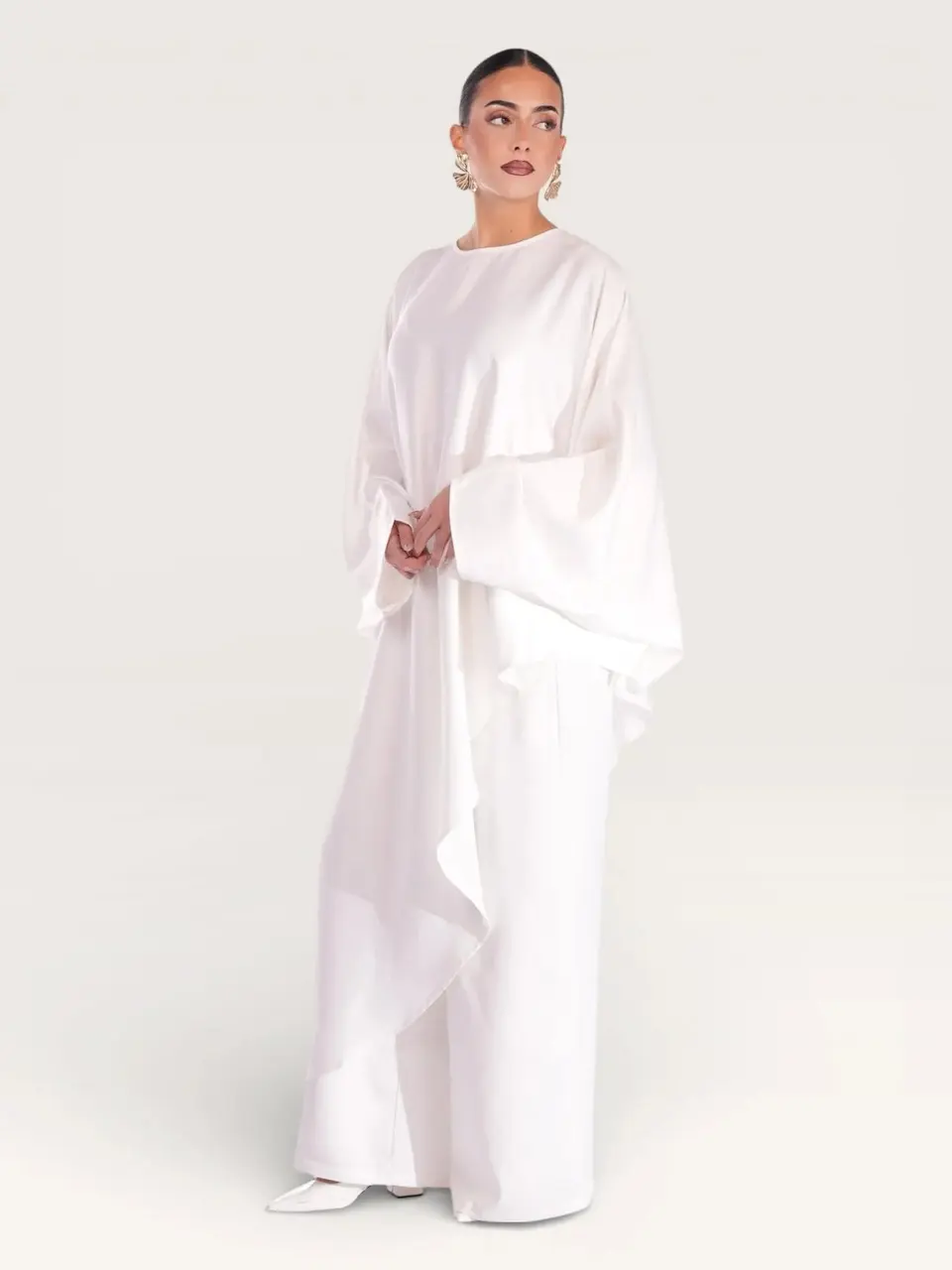 silk muse long version - white