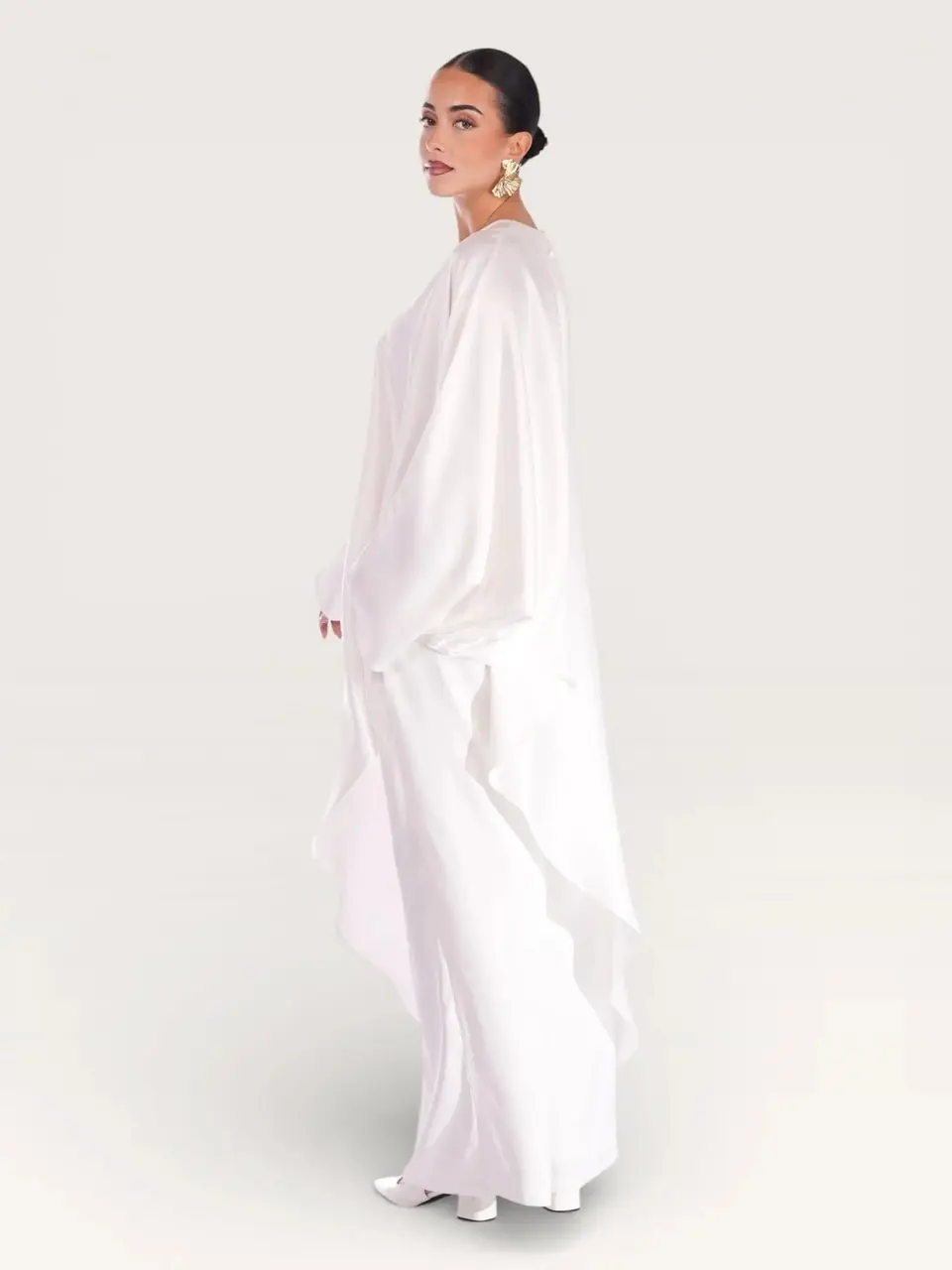 silk muse long version - white