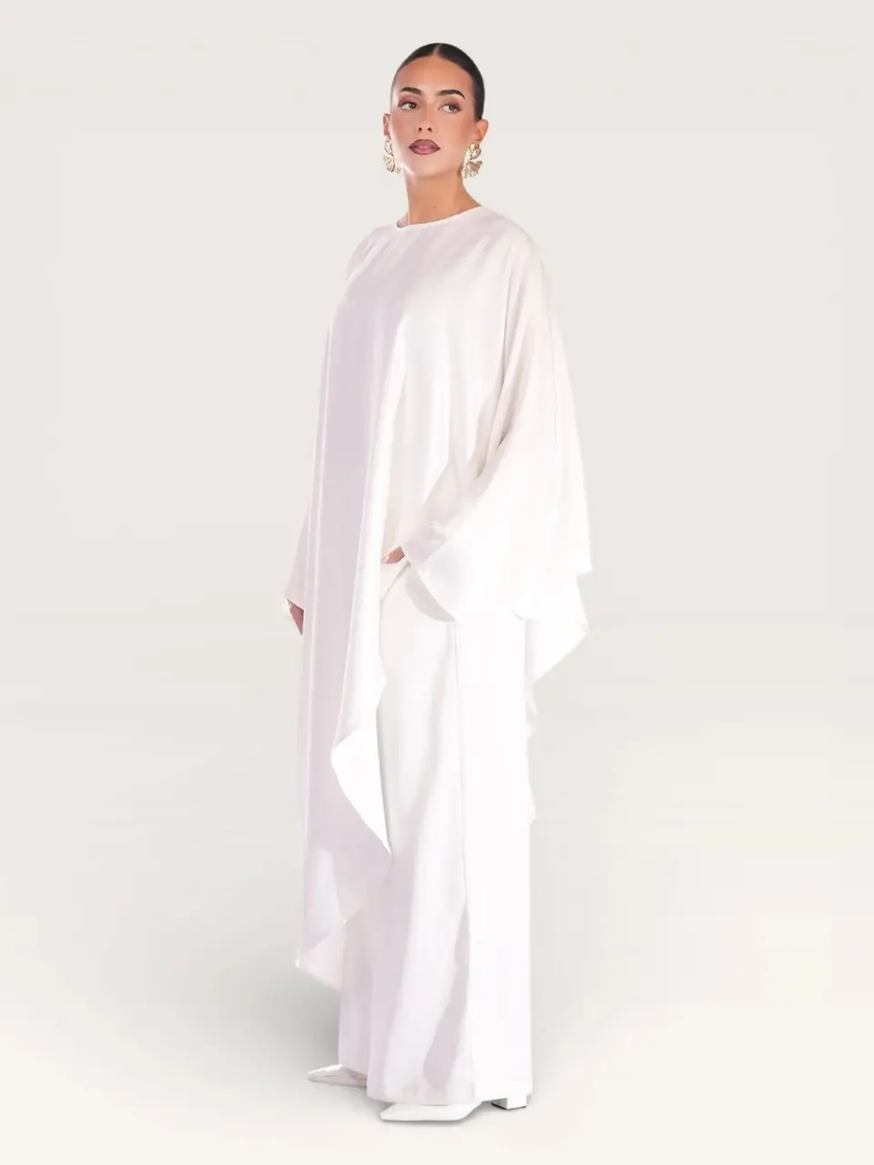 silk muse long version - white