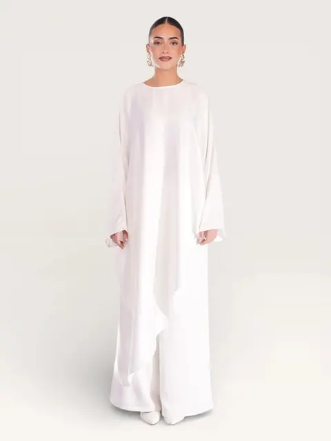 silk muse long version - white