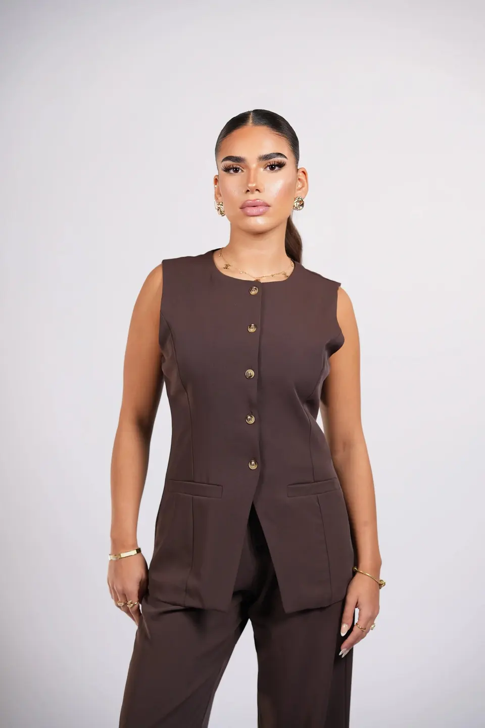 old vienna vest - espresso