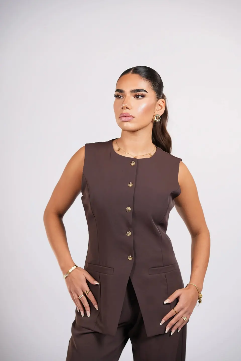 old vienna vest - espresso