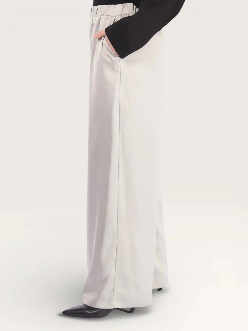 silk muse pants - pistachio