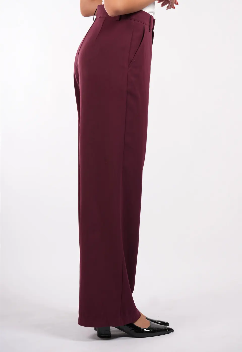 the noble pants - burgundy