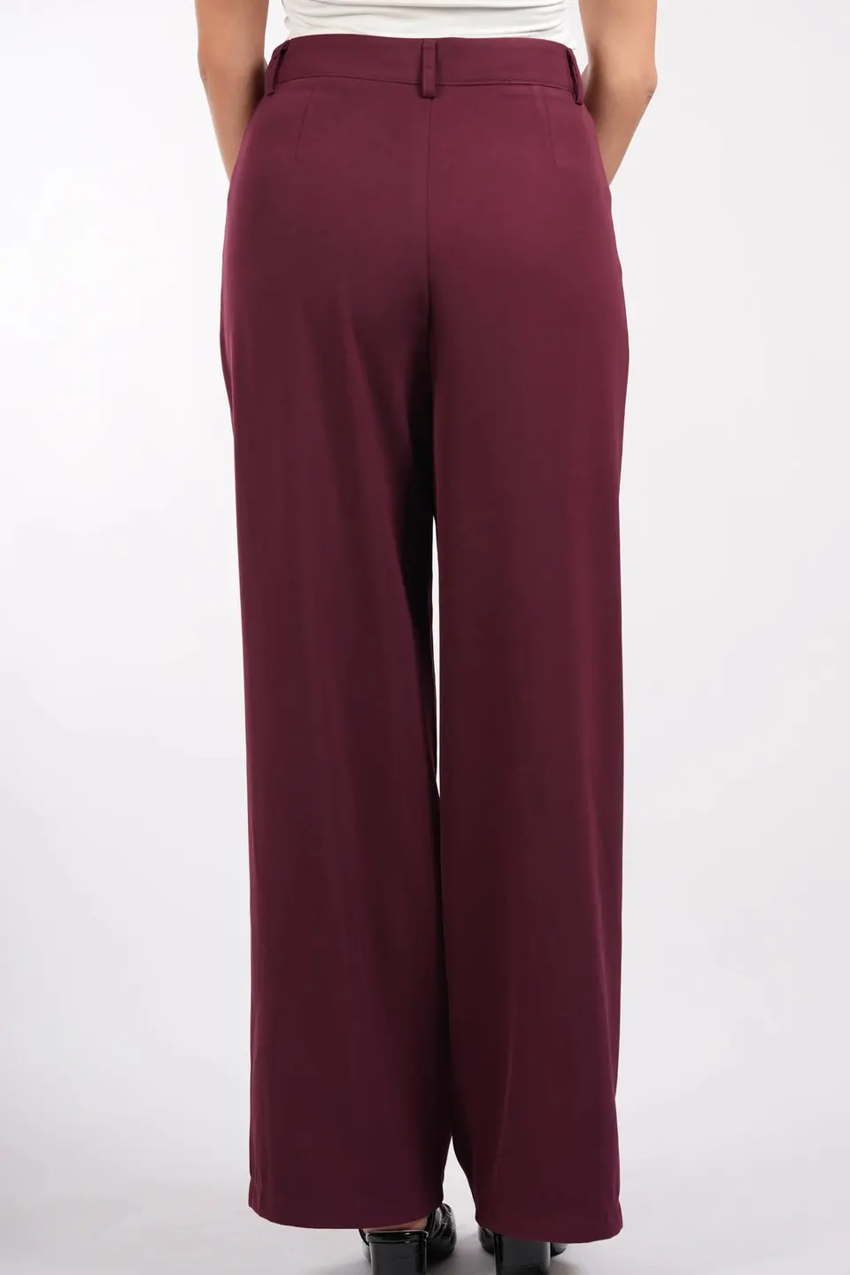 the noble pants - burgundy