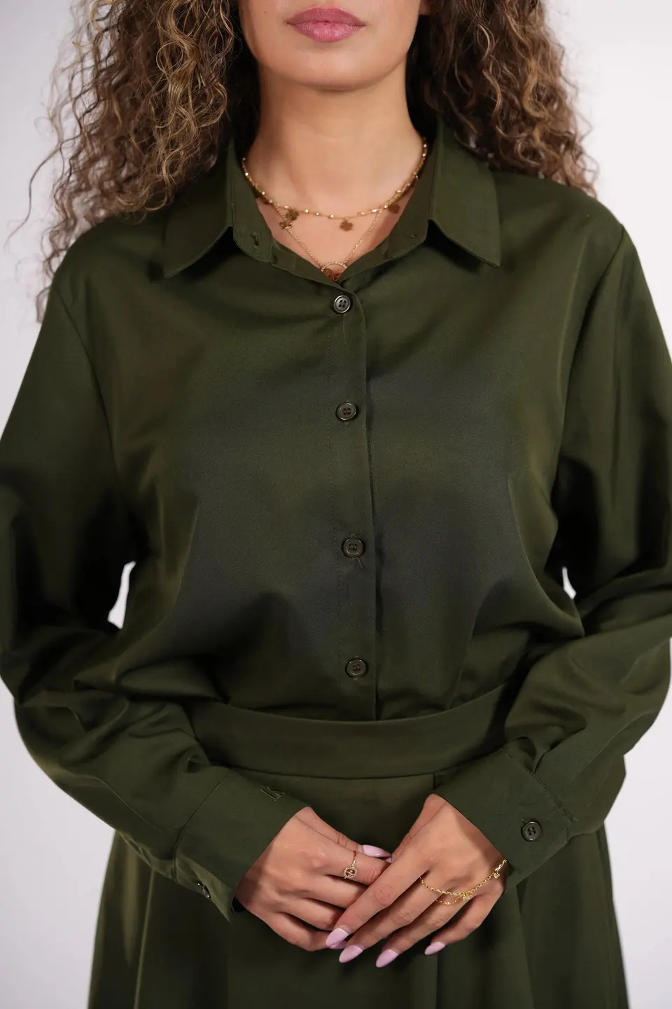 timeless blouse - khaki green