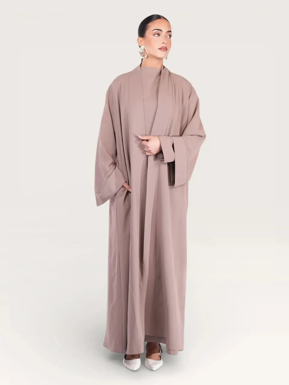 kimono abaya - stone