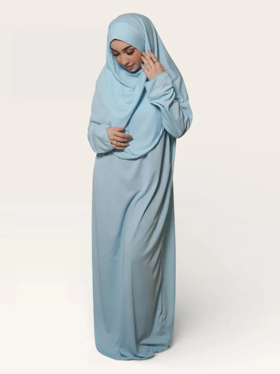 prayer dress jersey - baby blue