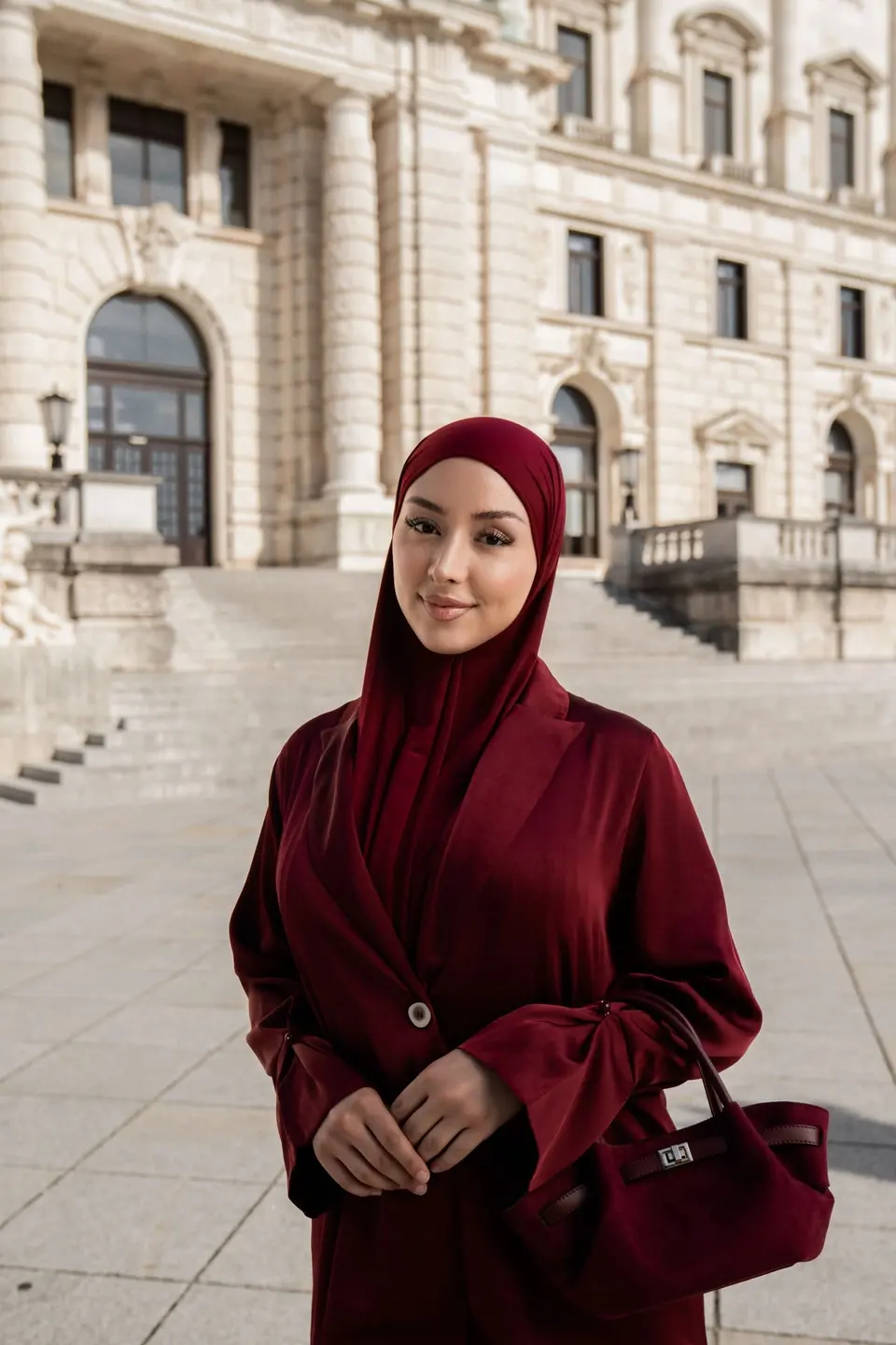 satin silk cardigan - bordeaux
