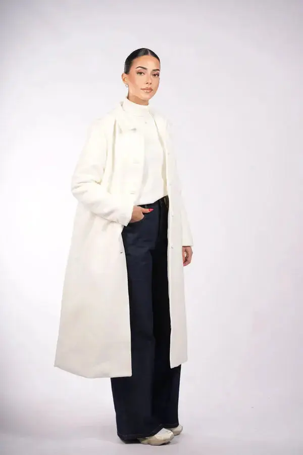 the vienna coat - white