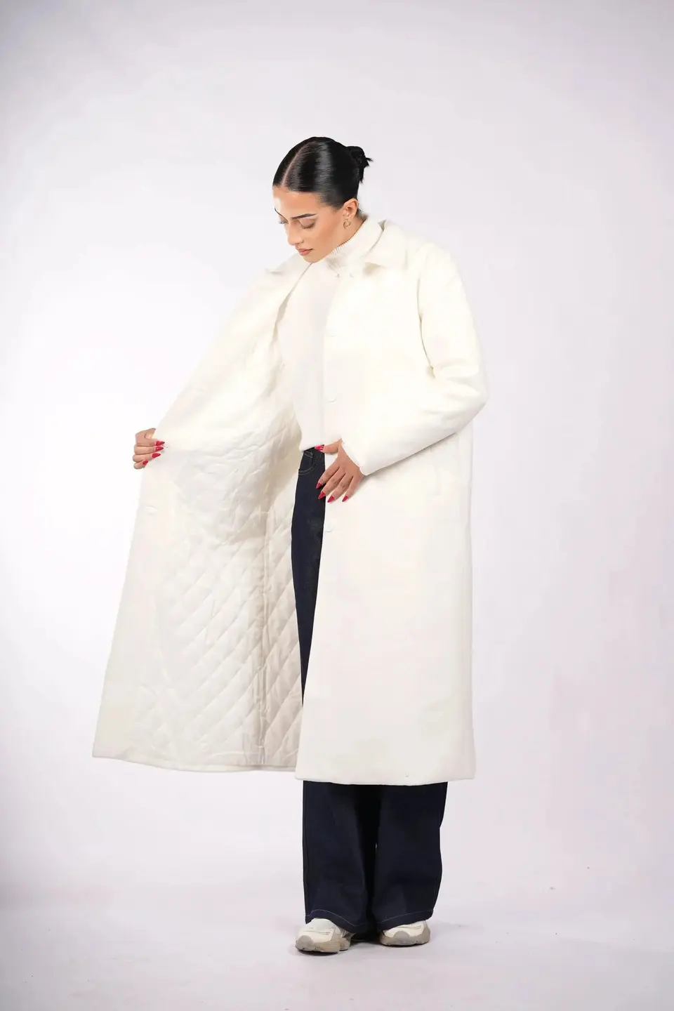 the vienna coat - white