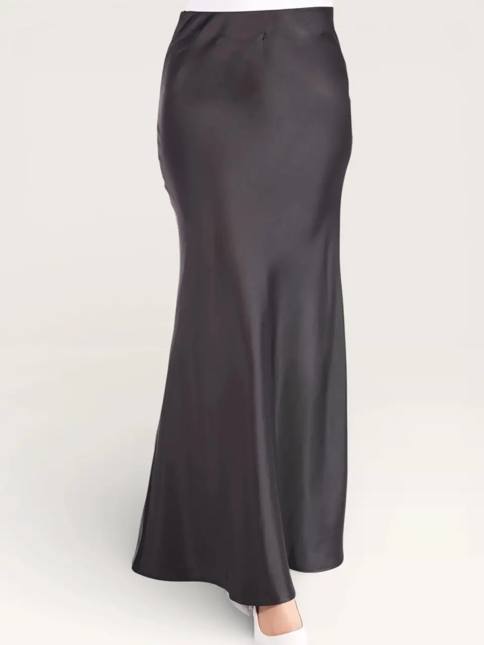 silk muse skirt - black