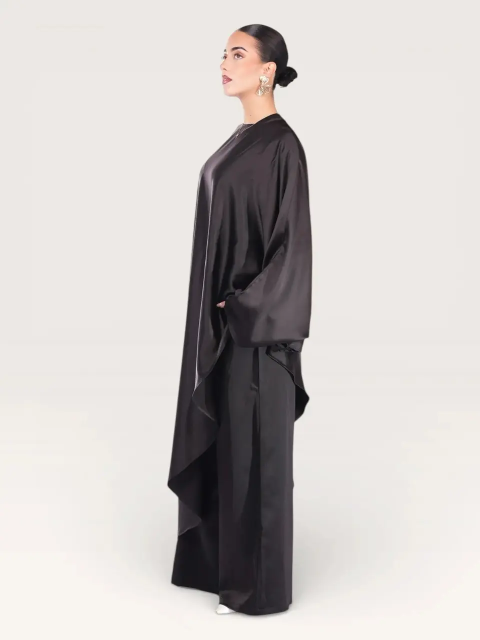 silk muse long version - black