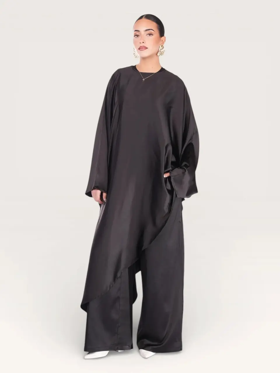 silk muse long version - black