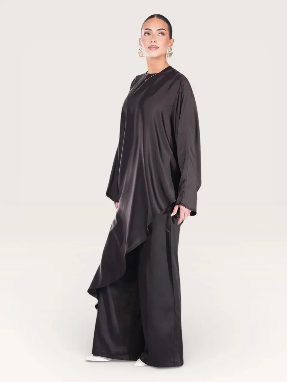 silk muse long version - black