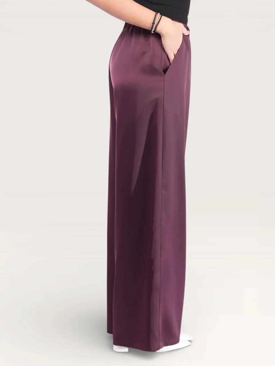 silk muse pants - purpur