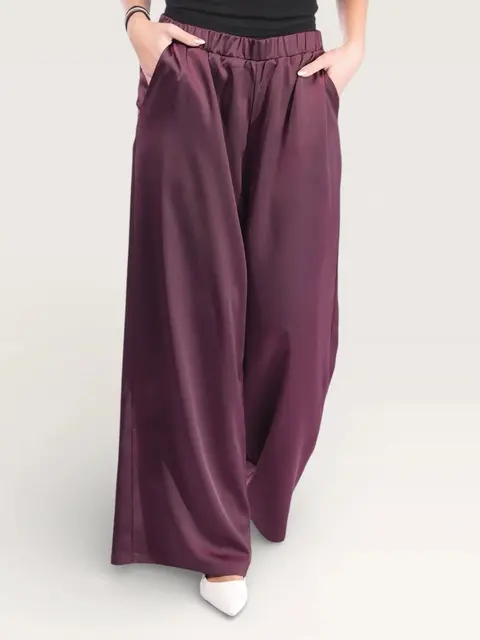 silk muse pants - purpur