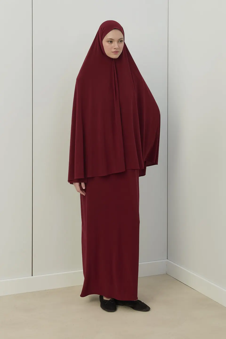 Breathable Jersey Khimar set