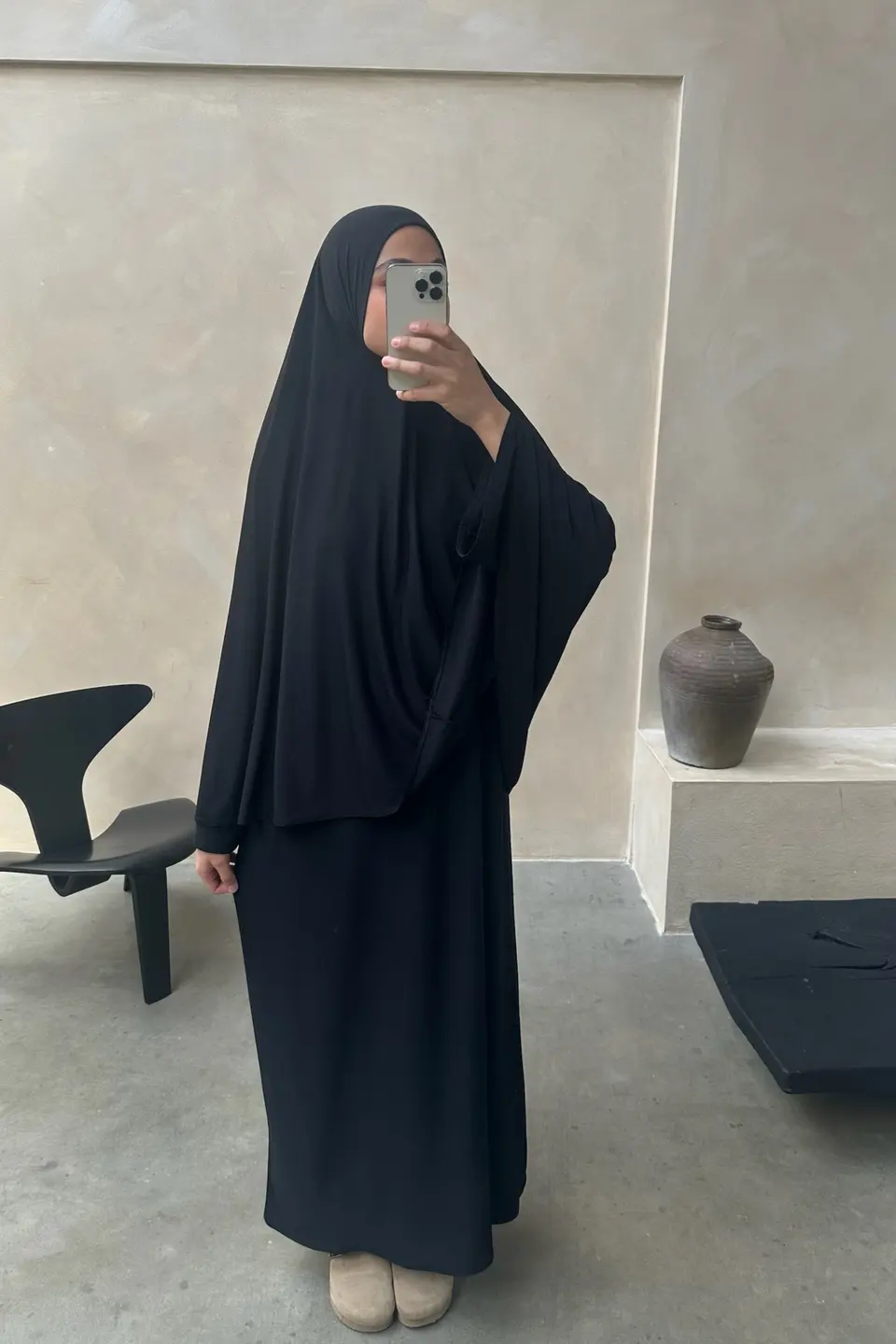 Premium Jersey Khimar set