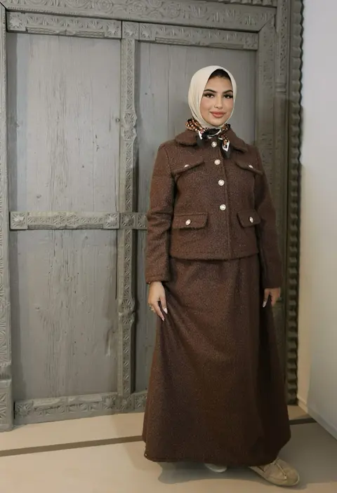 Co-ord set teddy brown