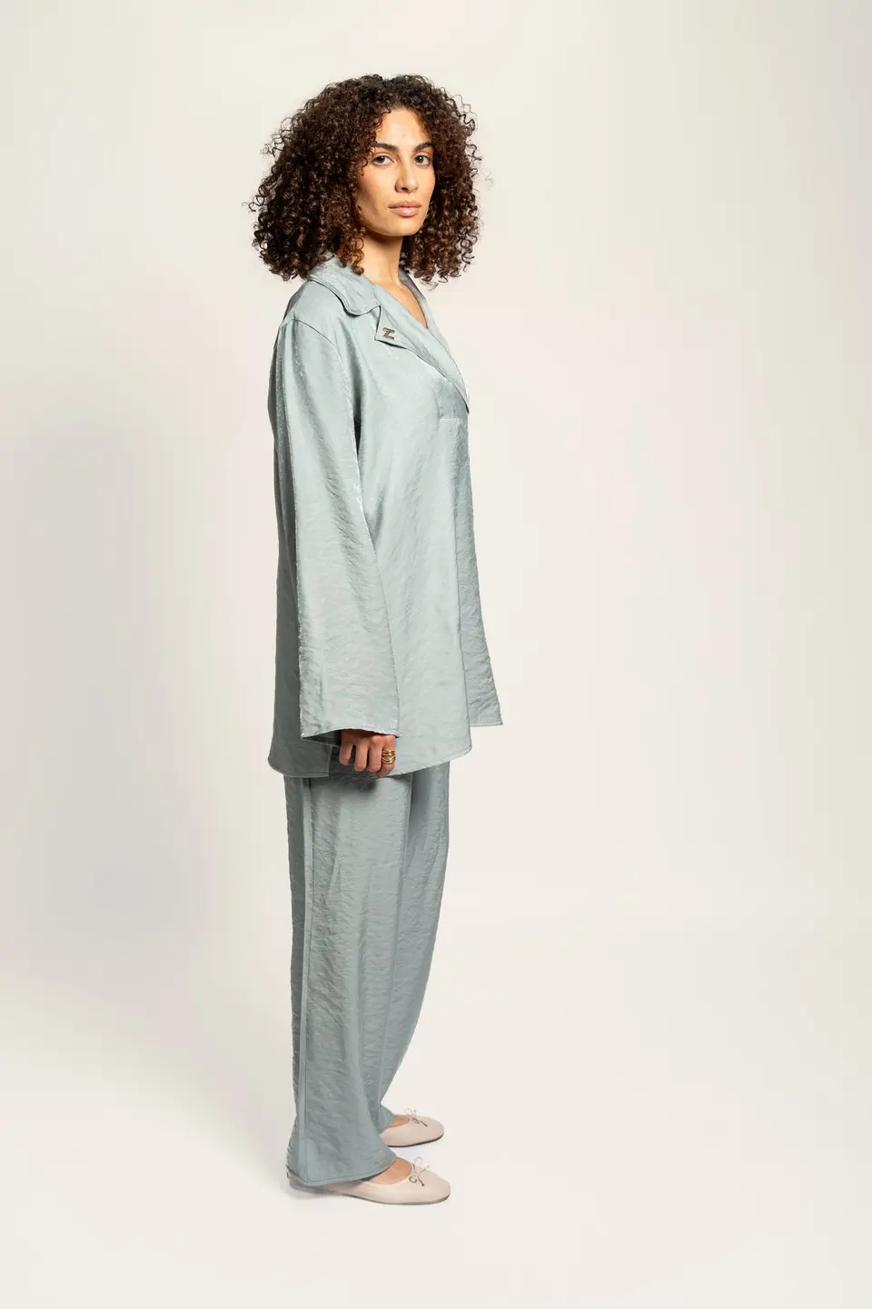 LOOSE PANTS - OCEAN BLUE