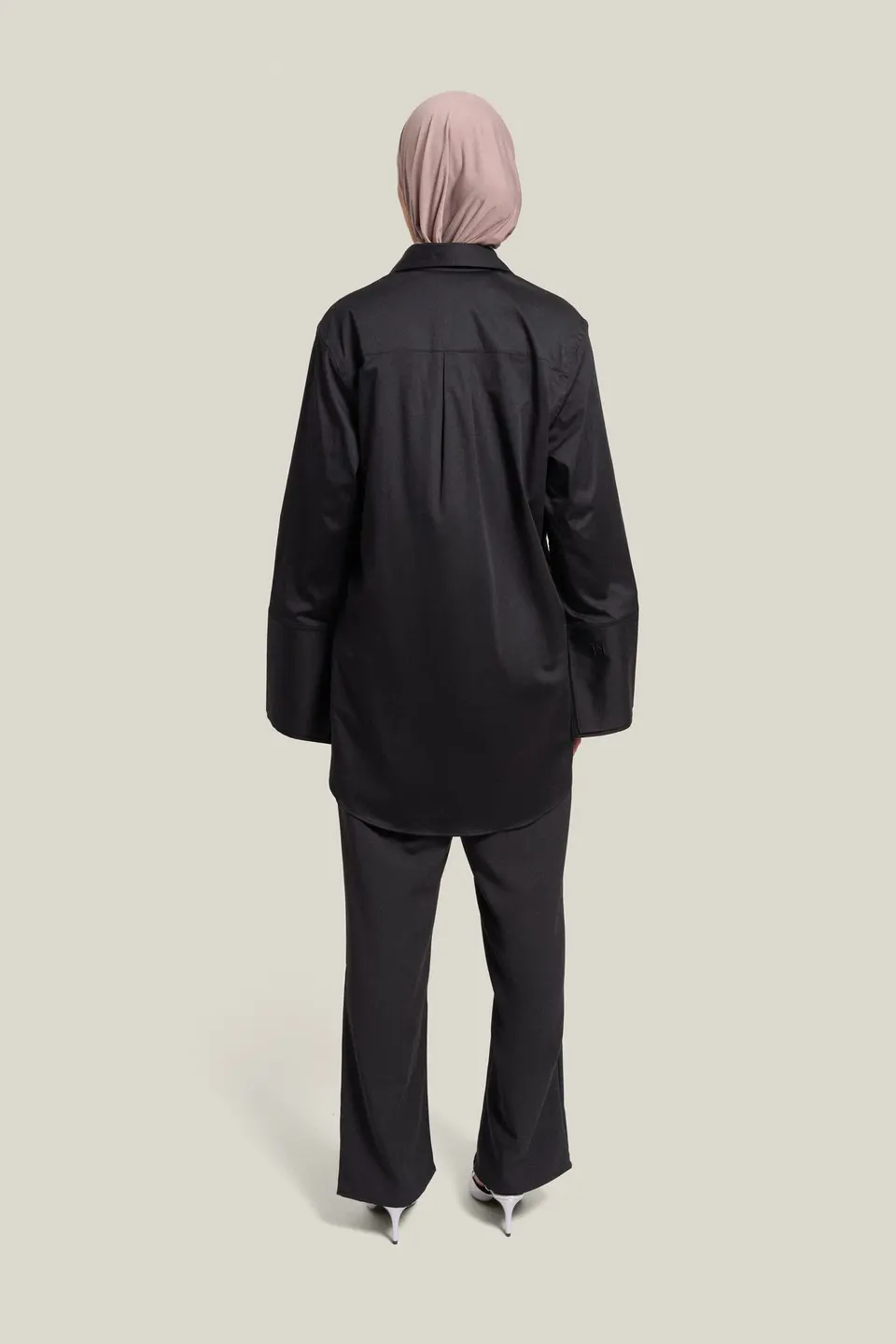 POPLIN SHIRT - BLACK