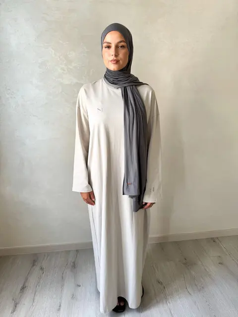 Cotton Sweater Dress Stone