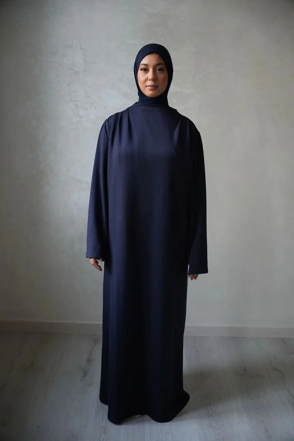 Draped Dress Navy