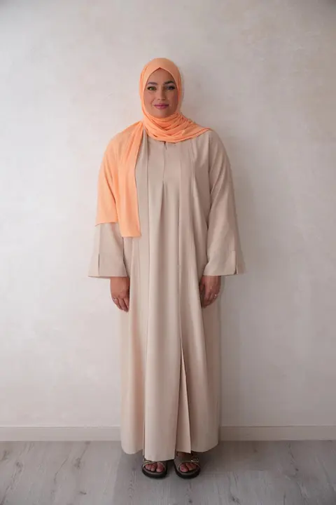 Abaya Kimono LightBeige – S/M 150 cm